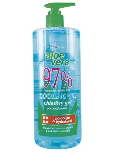 Aloe Vera 97% kühlendes Gel nach der Sonnenbad 500 ml