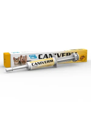 Caniverm Oralpaste für Hunde und Katzen 10 ml mit Hühnergeschmack