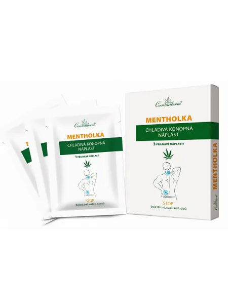 Cannaderm Mentholka kühlendes Hanfpflaster 3 Stück