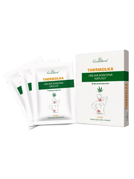 Cannaderm Thermolka wärmendes Hanfpflaster 3 Stück