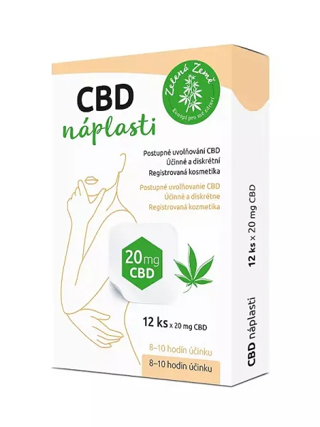 Grüne Erde (Zelená Země) CBD Pflaster 12 Stück