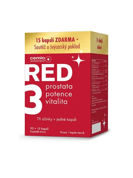 Cemio RED3 90 Kapseln + 15 Kapseln Gratis