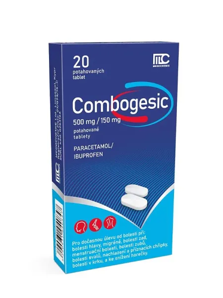 Combogesic 500 mg/150 mg 20 Filmtabletten