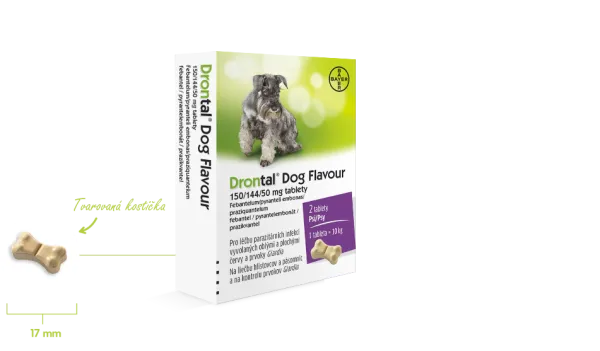 Drontal Dog Flavour 150/144/50 mg 2 Tabletten