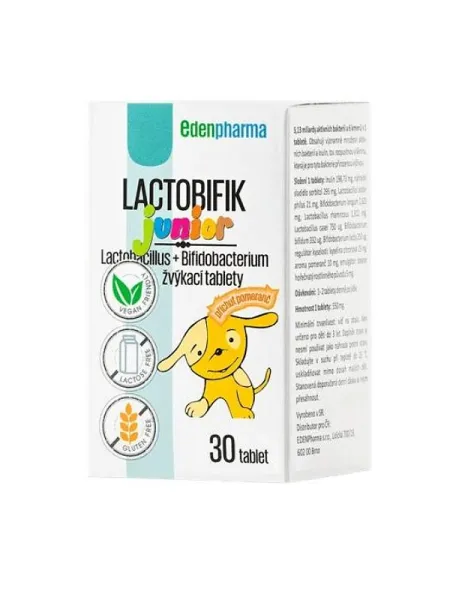 Edenpharma Lactobifík Junior Orange 30 Tabletten
