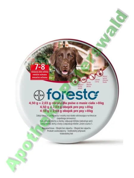 FORESTO 4.50 g + 2.03 g Halsband für Hunde über 8 kg