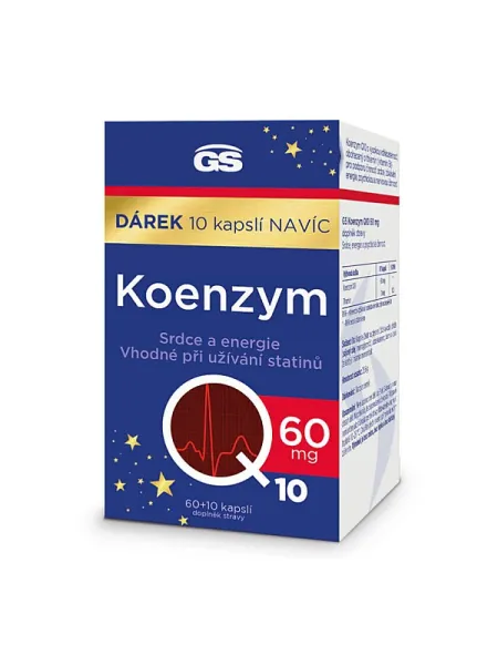 GS Coenzym Q10 60 mg 60 + 10 Kapseln Geschenkpackung