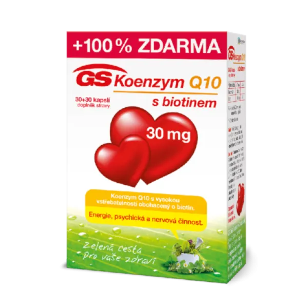 GS Coenzym Q10 30 mg 30 + 30 Kapseln