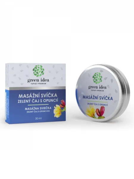 Massagekerze - Grüner Tee mit Opuntie 30 ml