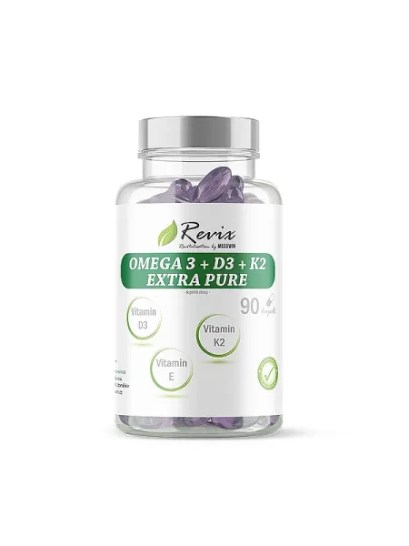 MAXXWIN Revix Omega 3 + D3 + K2 + E 90 Kapseln