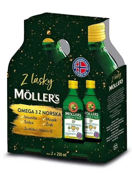 MÖLLER'S Omega 3 D - Geschenkpaket  2x 250 ml