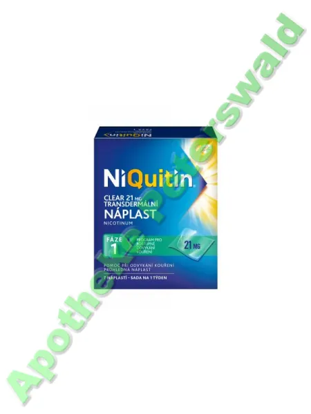 NiQuitin Clear Pflaster 7 x 21 mg / 1. Phase
