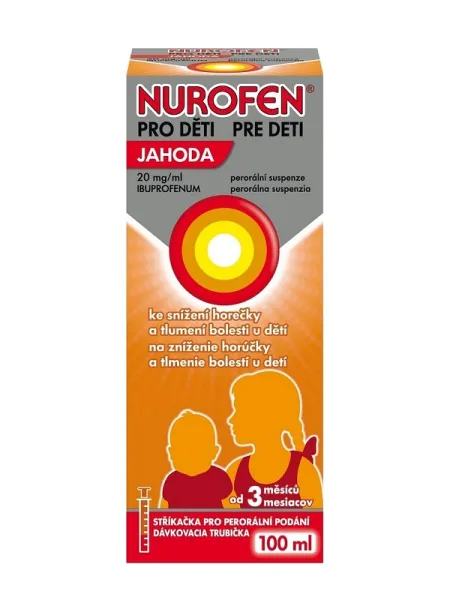 NUROFEN für Kinder Erdbeere 20 mg/ml Suspension 100 ml