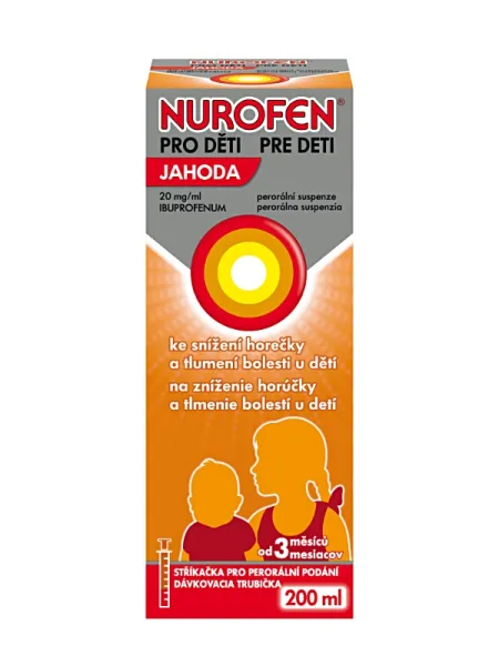 Nurofen für Kinder Erdbeere 20 mg/ml Suspension 200 ml