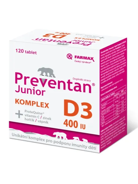Preventan Junior Komplex D3 400 IE 120 Tabletten
