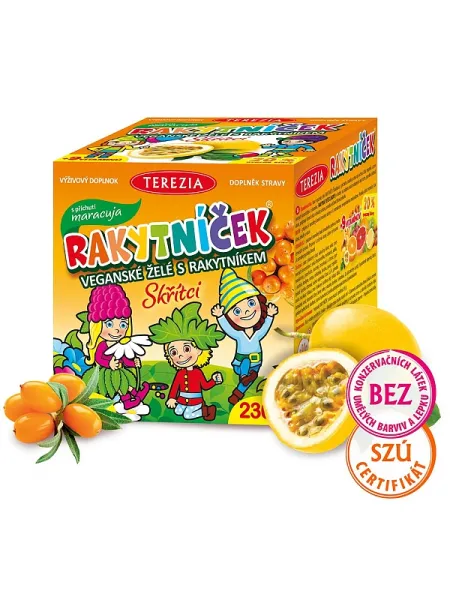 Terezia RAKYTNICEK Multivitamin Gelatinebonbon mit Sanddorn Wichteln Maracuja 90 Stück (230 g)