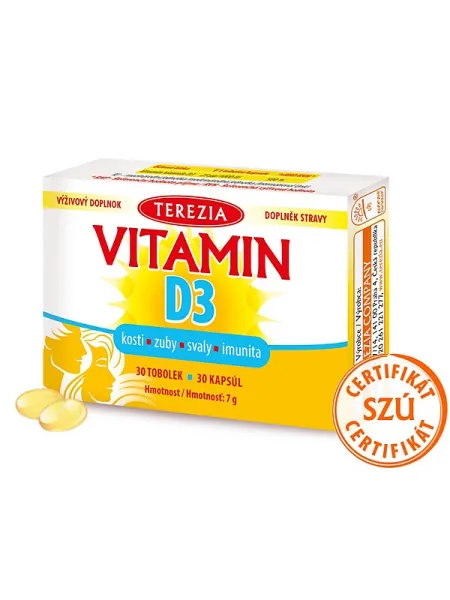 Terezia Vitamin D3 1000 IU 30 Kapseln