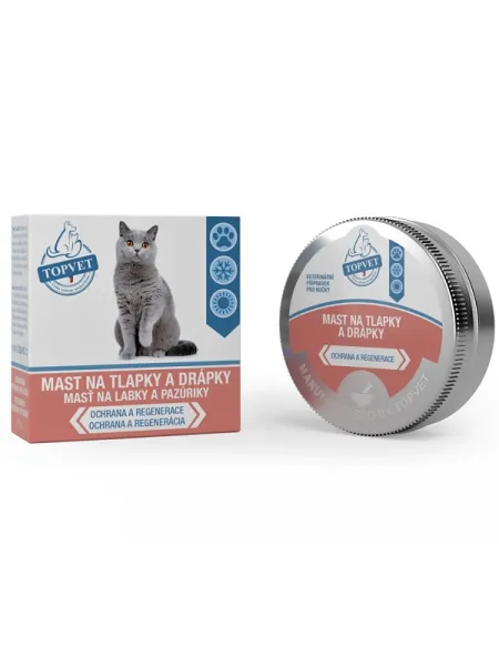 Topvet Salbe für Pfoten und Krallen für Katzen 30 ml