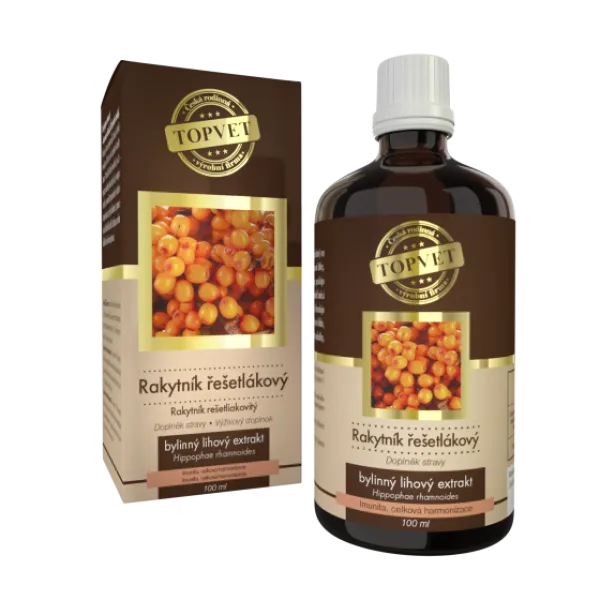 TOPVET Sanddorn Tinktur Tropfen 100 ml