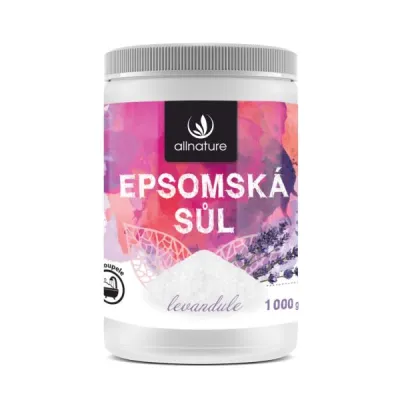 Badesalz mit Lavendel.
	Epsomsa...