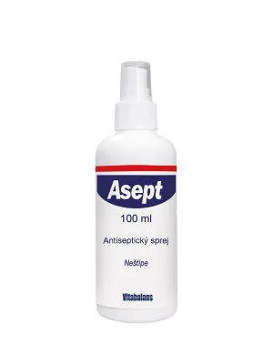 Antiseptisches Spray.
	Reinigt ...