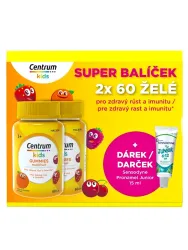 Centrum Kids Gummies Multifruit 2 x 60 Stück + Geschenk Sensodyne Pronamel Junior 15 ml