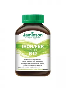 JAMIESON Eisen plus B12 45 Lutschtabletten