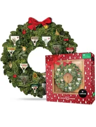 LEROS Kräuter-Adventskalender Weihnachtskranz mit 24 Beuteln